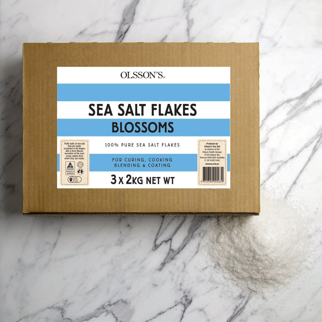 Olssons Sea Salt Flakes Blossoms 3x2kg