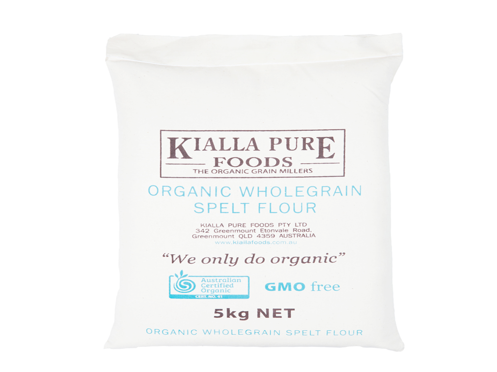 Kialla Organic Wholegrain Spelt Flour (5Kg)